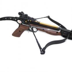 Pistolet arbalète Cobra Ek Archery MODELE ALUMINIUM - 80 Lbs - Finition noire ou imitation bois Noir