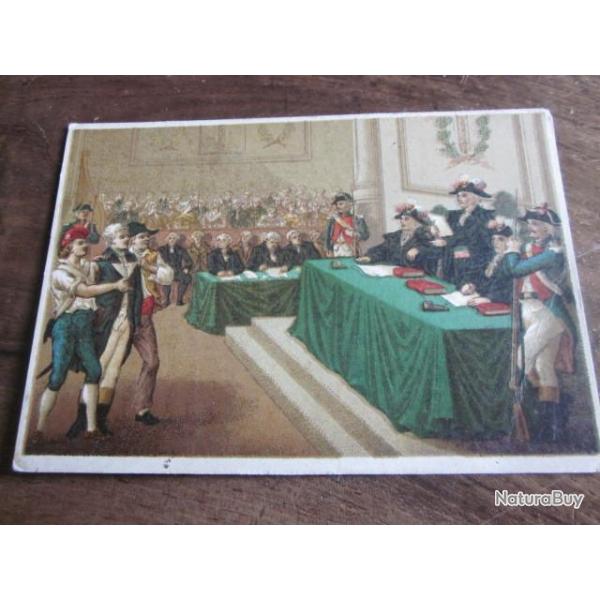 CARTE  LE TRIBUNAL REVOLUTIONNAIRE  1793