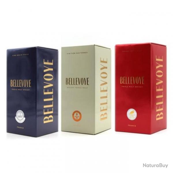 TOP ENCHERE - Collection whisky Bleu Blanc Rouge - 40% 70 cl - LIVRAISON RAPIDE