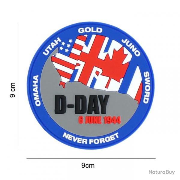 Patch 3D PVC D-Day Never forget
