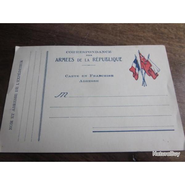 CARTE  correspondance  AA