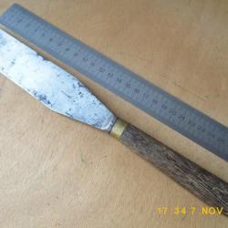 Grande spatule de Chef en acier forgé. Fabrication Nogent.