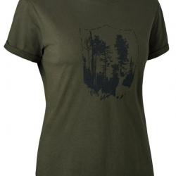 Tee shirt femme avec blason DEERHUNTER