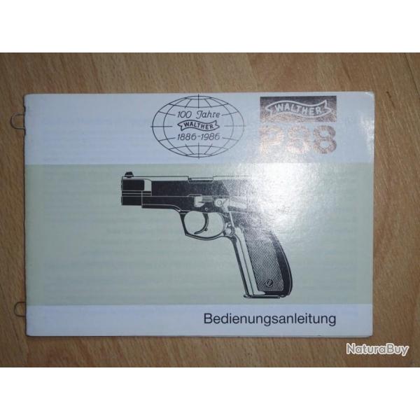 notice origine pistolet WALTHER P88 P 88 - VENDU PAR JEPERCUTE (a3968)