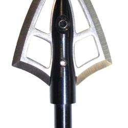 Pointe de chasse à l'arc Stealth Attack 125 grains. (Pack de 3)