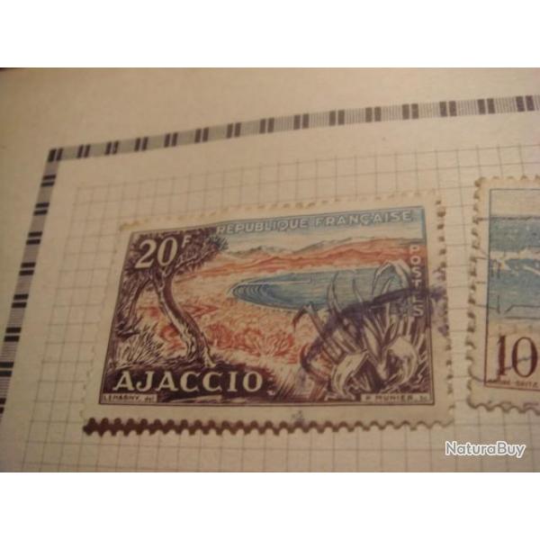 timbre France, vues divers, lot de 12 timbres