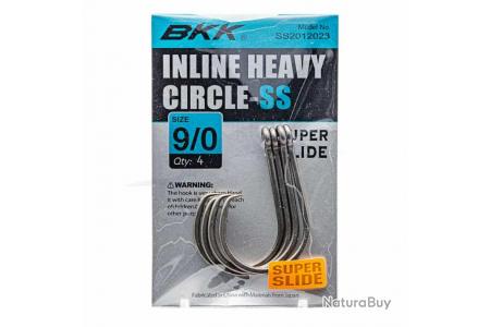 BKK Inline Heavy Circle-SS 9/0 - Hameçons mer (8158454)