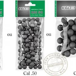 UMAREX - Billes caoutchouc noyau acier T4E .43