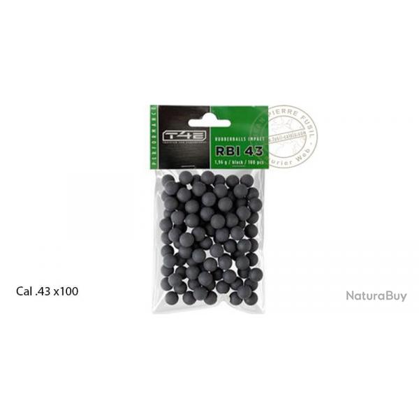 UMAREX - Billes caoutchouc noyau acier T4E .43