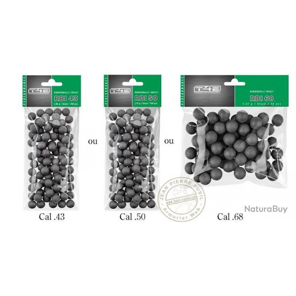 UMAREX - Billes caoutchouc noyau acier T4E .43
