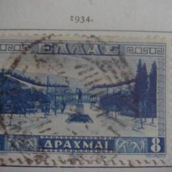 timbre Grèce, 1934-37, sujets divers, 2 timbres