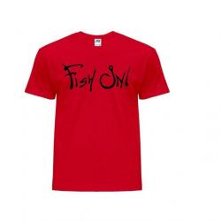 TEE SHIRT ROUGE FISH ON