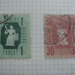 timbre Hongrie, 1946-47, 10 timbres