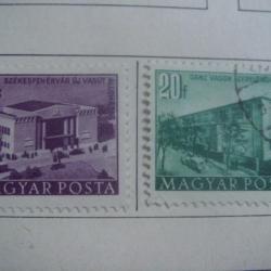 timbre Hongrie, 1953-54, 8 timbres