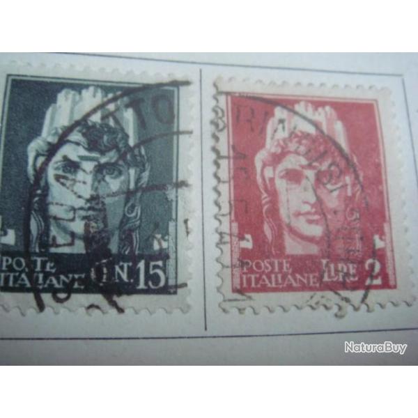 timbre Italie 1929-30, sujets divers, 12 timbres