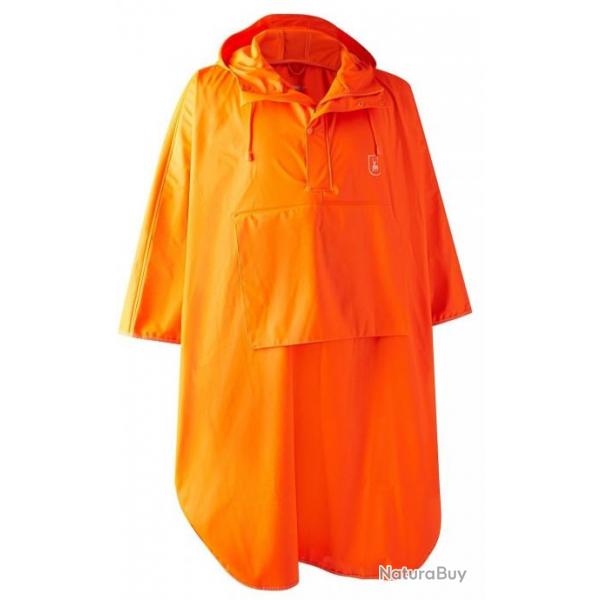 Poncho de chasse impermable orange Hurricane Deerhunter-M/L/XL