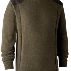 Pull en tricot col rond Sheffield cyprès DEERHUNTER