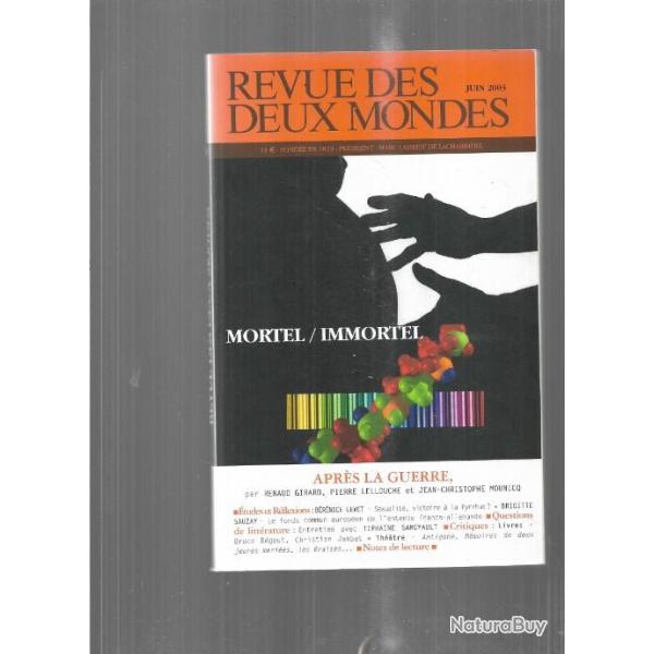 revue des deux mondes fvrier et juin 2003 collectif d'auteurs