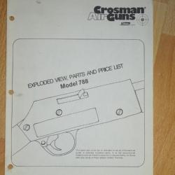 notice origine carabine CROSMAN 788 - VENDU PAR JEPERCUTE (a3978)