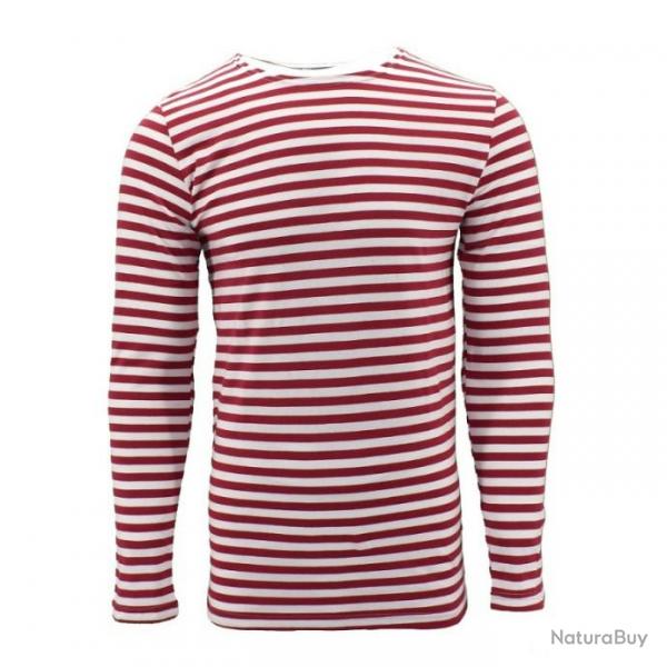 Tee-shirt manches longues ray rouge/blanc (marinire Ukrainienne)