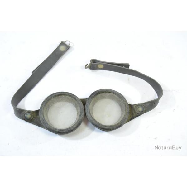 Lunette style motard militaire en caoutchouc anne 50