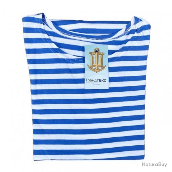 Tee-shirt manches longues ray bleu ciel / blanc (marinire Ukrainienne)