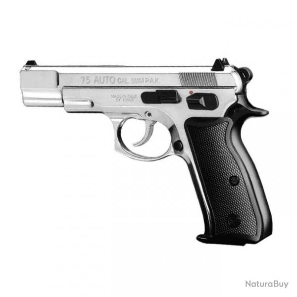 Pistolet  blanc Chiappa cz75 w - Cal. 9 mm PAK Bronz - Nickel