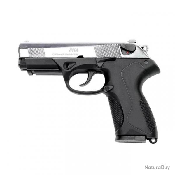 Pistolet  blanc Chiappa pk4  - Cal. 9 mm PAK - Nickel