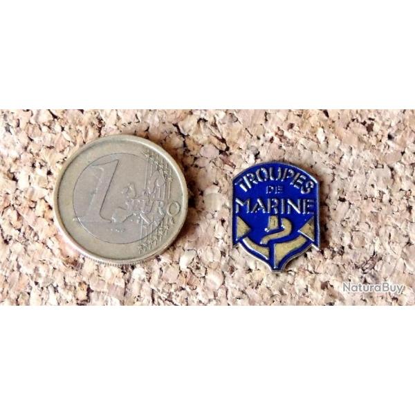 Pin's MARINE MILITAIRE - Insigne bleu des Troupes de Marine - peint cloisonn - fabricant inconnu