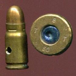 7.65 mm Parabellum Luger Mle 1900 - balle cuivre sertie