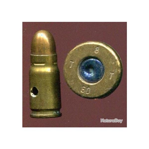 7.65 mm Parabellum Luger Mle 1900 - balle cuivre sertie