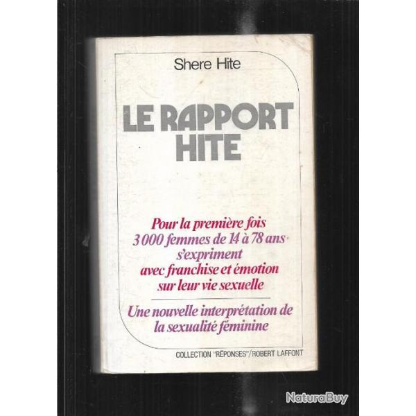 le rapport hite de shere hite une nouvelle interprtation de la sexualit fminime