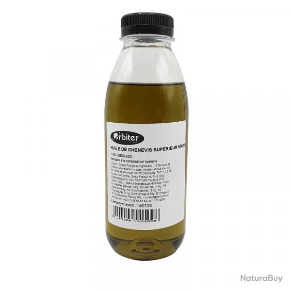 Huile de Chenevis suprieure 500ml Orbiter