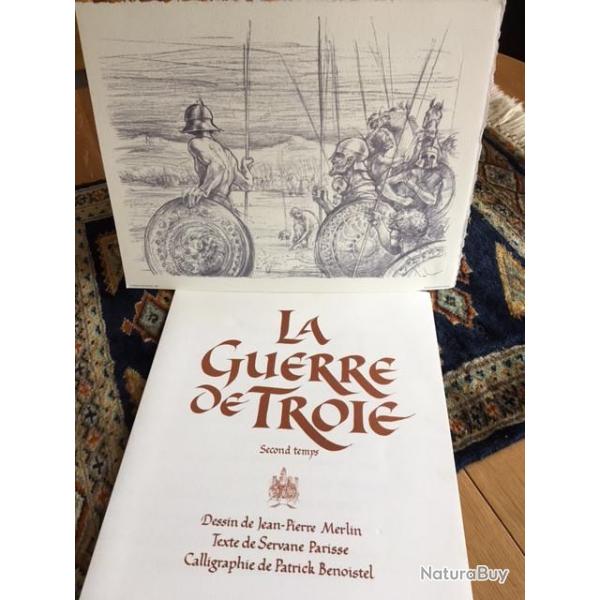 dessin de Jean Pierre Merlin la guerre de Troie