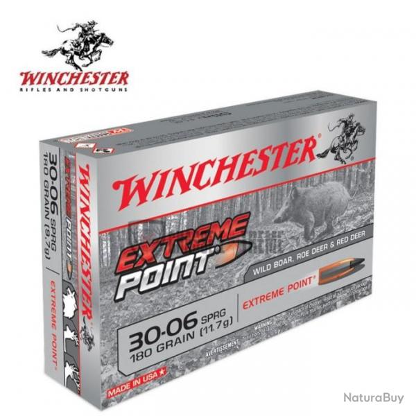 20 Munitions WINCHESTER cal 30-06 180gr Extreme Point