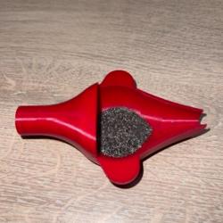 Coupelle pour balance rouge avec entonnoir powder funnel intégré