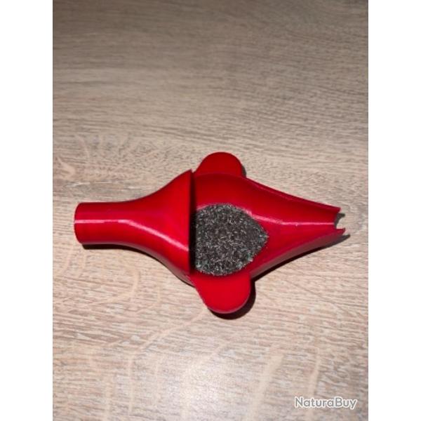 Coupelle pour balance rouge avec entonnoir powder funnel intgr
