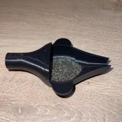 Coupelle pour balance noir avec entonnoir powder funnel intégré