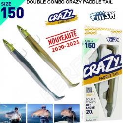 NOUVEAUTE 2021 ! Double combo CRAZY PADDLE TAIL CPT1226 TK FIIISH