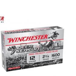 5 Cartouches WINCHESTER Slug Deer Season 35g cal 12/70