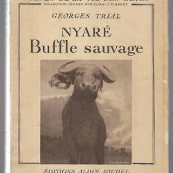 nyaré buffle sauvage de georges trial , (étude et scènes de chasse)