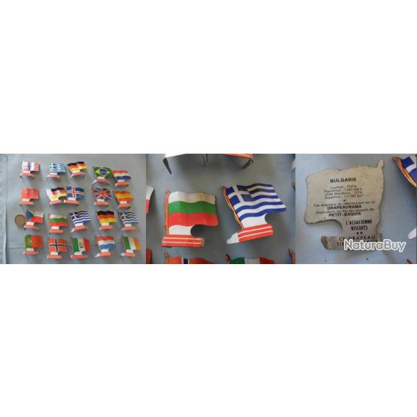20 drapeau publicit L'alsacienne biscuits en tole