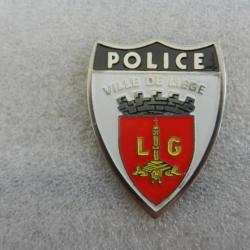 insigne badge Police ville de Liège