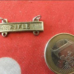 bar militaire rifle US ARMEE plaque argent