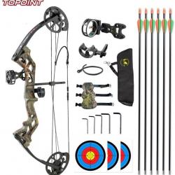 KIT ARC POULIE DEBUTANT - 10-30#  - TOPOINT M3 - CAMO