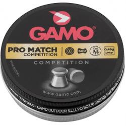 Plombs Gamo Pro Match Calibre 4.5 Tête Plate