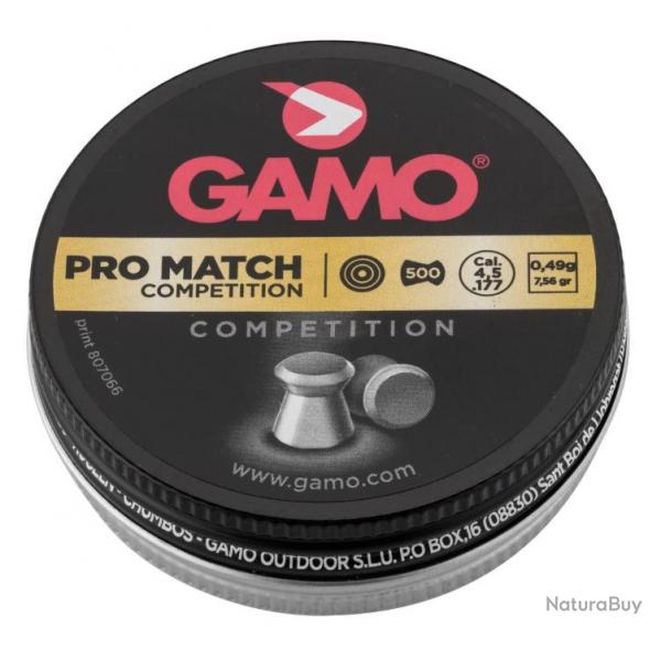 Plombs Gamo Pro Match Calibre 4.5 Tte Plate