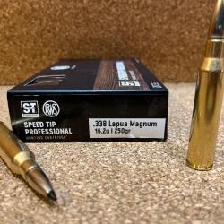 Lot de 2 boites de munitions RWS .338 Lapua Magnum SPEED TIP PRO 16,2g