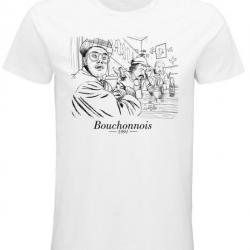Tee shirt blanc Bouchonnois Les inconnus