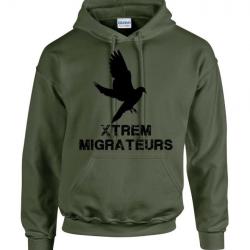 Sweat kaki pigeon XTREM MIGRATEURS